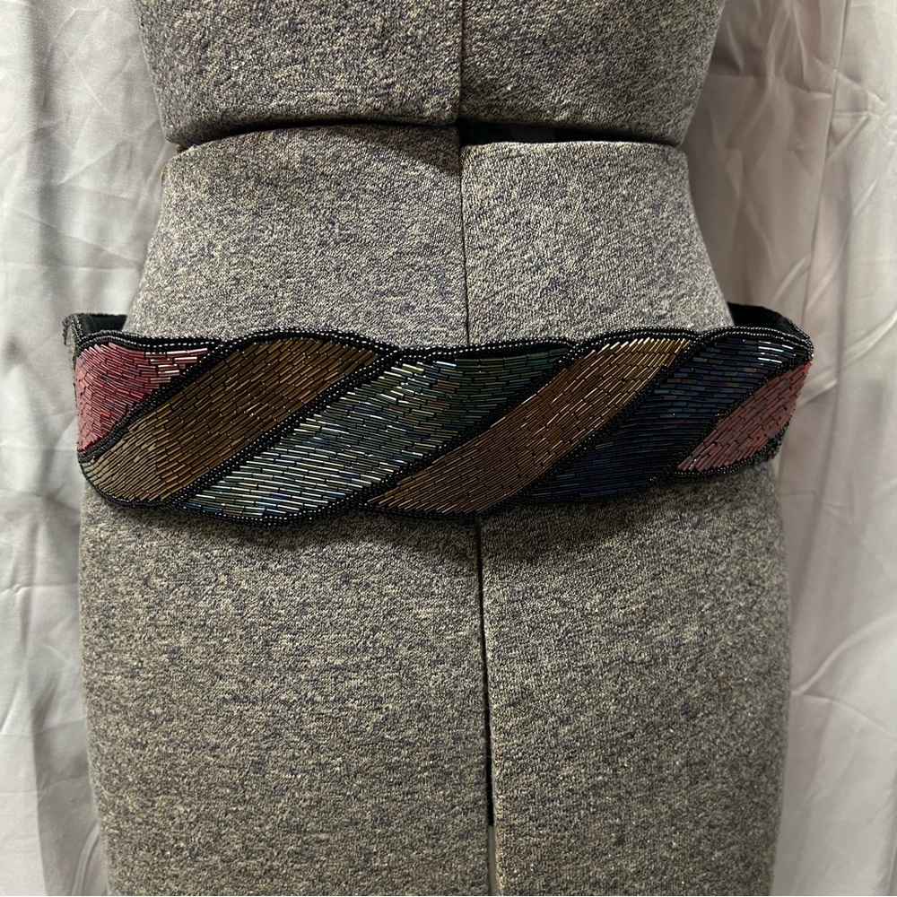 Vintage Lindsey Blake Beaded Belt